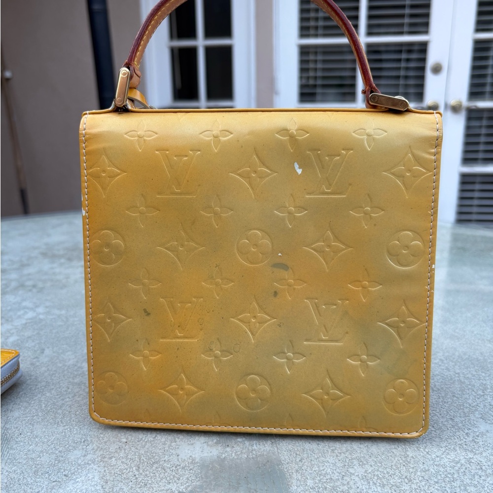 Louis Vuitton Spring Street Yellow Monogram Handbag and Wallet Set - Picture 8 of 9